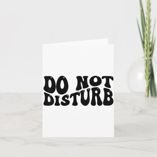Tarjeta Do Not Disturb  (Anverso)