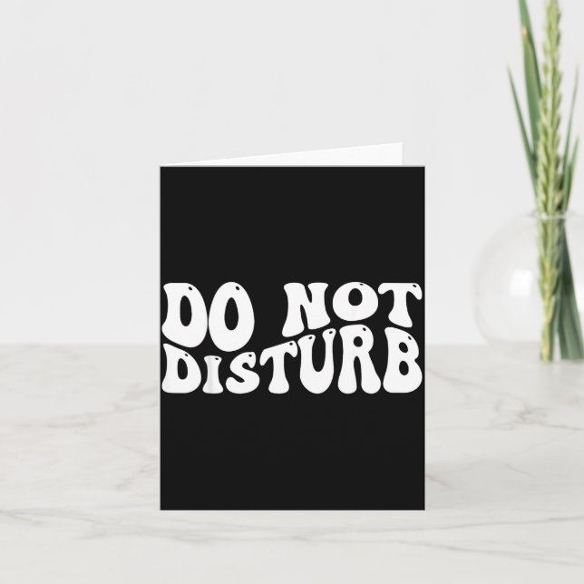 Tarjeta Do Not Disturb  (Anverso)