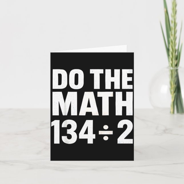 Tarjeta Do The Math 67 Funny Meme Six Seven Math Teacher S (Anverso)