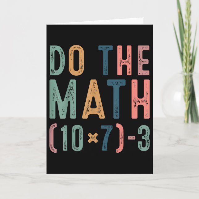 Tarjeta Do The Math 67 Funny Six Seven Meme Teacher Women  (Anverso)