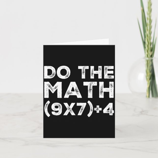 Tarjeta Do The Math 67 Meme Funny Six Seven Teacher Studen (Anverso)