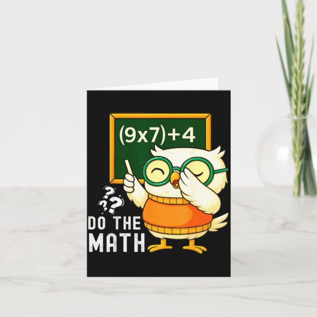 Tarjeta Do The Math 67 Meme Funny Six Seven Teacher Studen (Anverso)