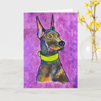 Tarjeta Doberman