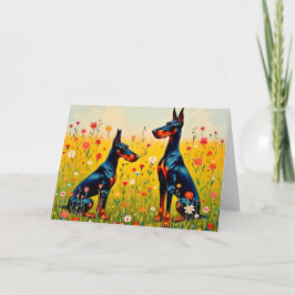 Tarjeta Doberman Blank