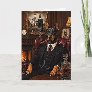 Tarjeta Doberman gángster
