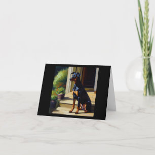 Tarjeta Doberman Pinscher Dog