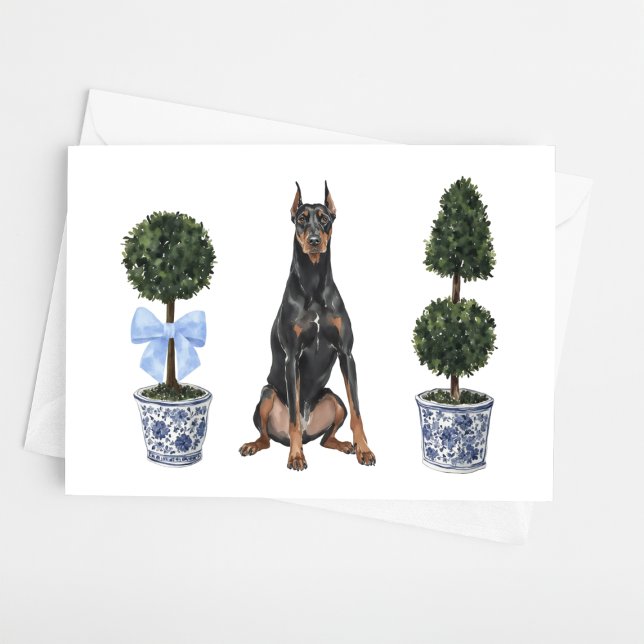 Tarjeta Doberman Pinscher Dog Puppy Topicolor (Subido por el creador)