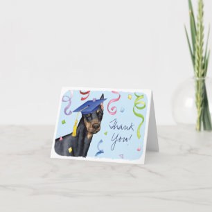 Tarjeta Doberman Pinscher Graduate