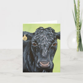 Tarjeta doblada Black Angus