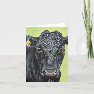 Tarjeta doblada Black Angus
