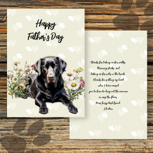 Tarjeta doblada con mensaje del Día del Padre para