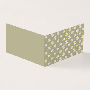Tarjeta doblada con patrón Scandi Daisy en color p