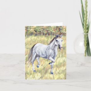 Tarjeta doblada de Caballo Blanco