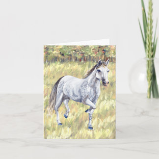 Tarjeta doblada de Caballo Blanco