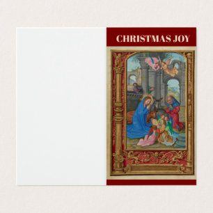 Tarjeta doblada de la alegría de los navidades