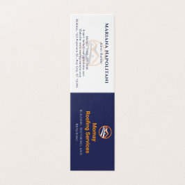 Tarjeta doblada de la compañía de techos Blue Gold