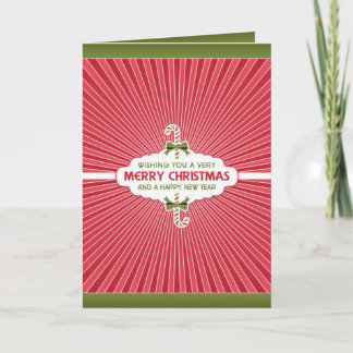 Tarjeta doblada de las Felices Navidad