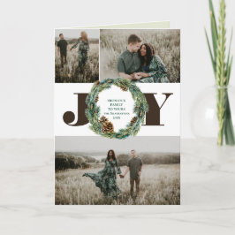 Tarjeta doblada de vacaciones para Navidades de Ac