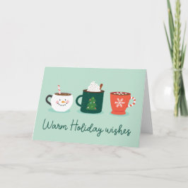 Tarjeta doblada de vacaciones para navidades Mugs