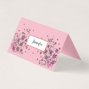 Tarjeta doblada doblez horizontal de encargo de la