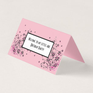 Tarjeta doblada doblez horizontal de encargo de la