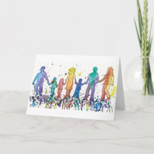 tarjeta doblada en blanco 5 x 7