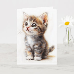 Tarjeta doblada Gatito, Agregar texto, Saludo de g