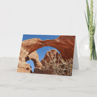 Tarjeta Doble Arco en el Parque Nacional Arches