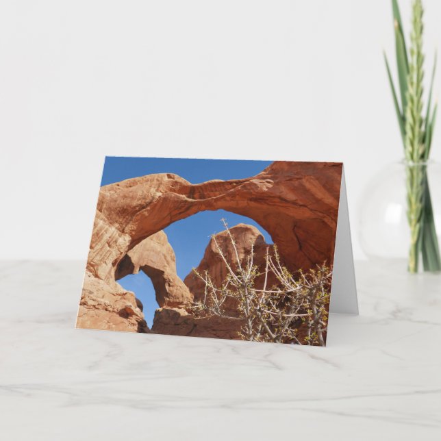 Tarjeta Doble Arco en el Parque Nacional Arches (Anverso)