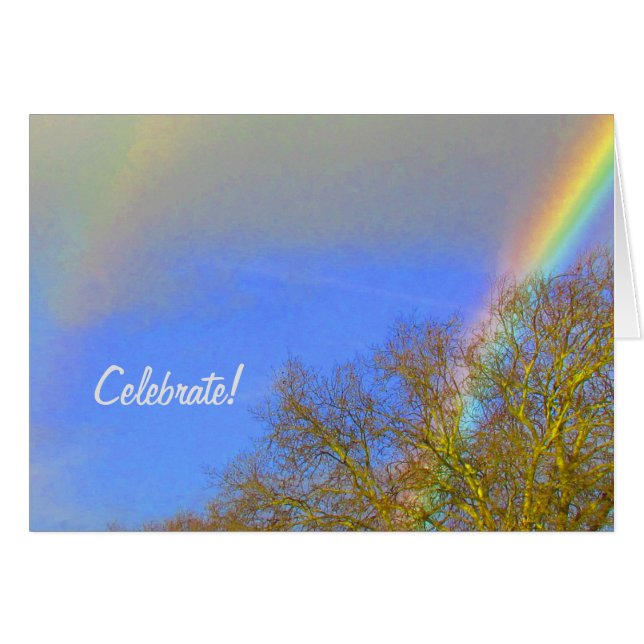Tarjeta - Doble arco iris (Anverso (Horizontal))