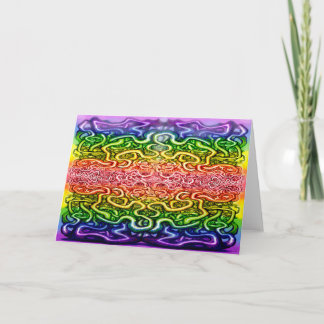 Tarjeta Doble arco iris torcido