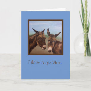 Tarjeta Doble burro