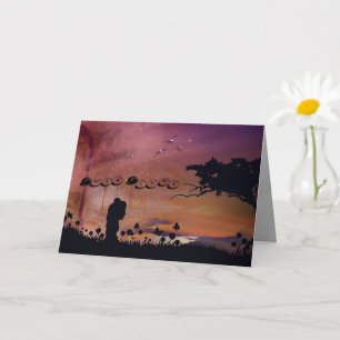 Tarjeta doble de llama