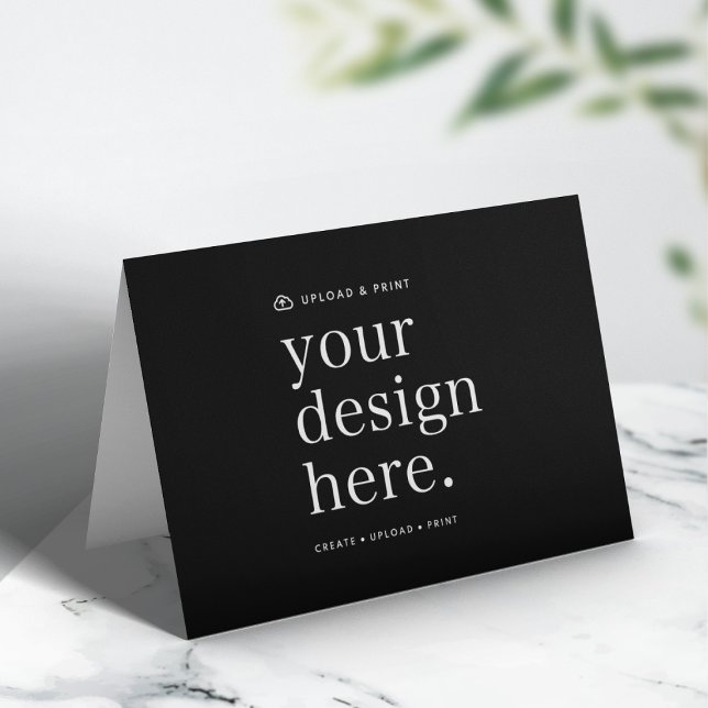 Tarjeta Doble | Diseño de Subida Tarjetas 5x7 (Versatile 5x7 folded card template for business, events, weddings, special occasions & more!)
