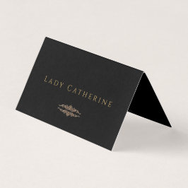 Tarjeta Doble Elegante de Boda Gótica Oscura