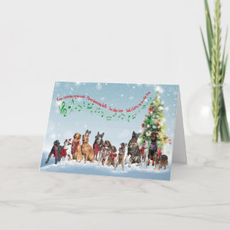 Tarjeta Doce perros de Navidades