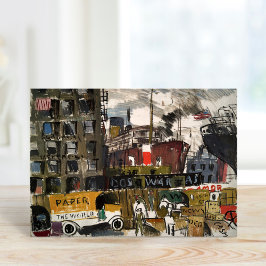 Tarjeta Docks de Nueva York | Joaquín Torres-García