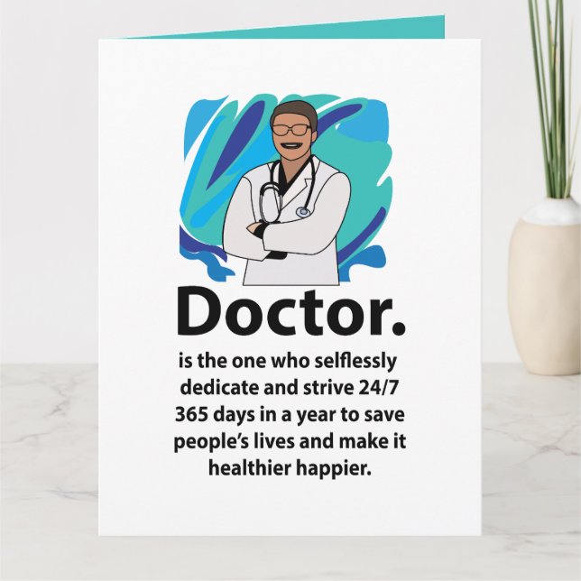 Tarjeta Doctor Appreciation Quote (Anverso)