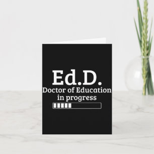 Tarjeta Doctorado en educación ph.d graduación