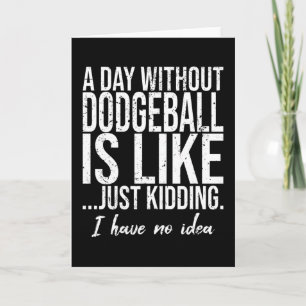 Tarjeta Dodgeball una idea de regalo de deportes divertido
