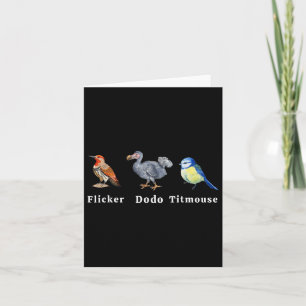 Tarjeta Dodo Titmouse parpadeante