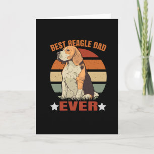 Tarjeta Dog Beagle Mejor Beagle Dad Nunca