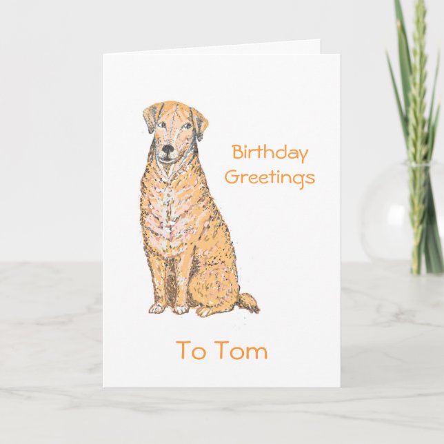 Tarjeta Dog Birthday Card add name (Anverso)
