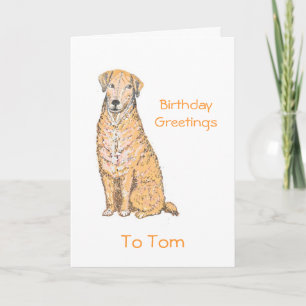 Tarjeta Dog Birthday Card add name