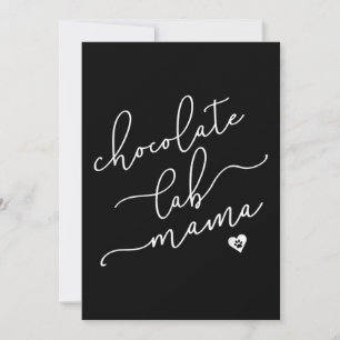 Tarjeta Dog Lover Chocolate Lab Mama