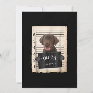 Tarjeta Dog Lover Chocolate Labrador Perro malo