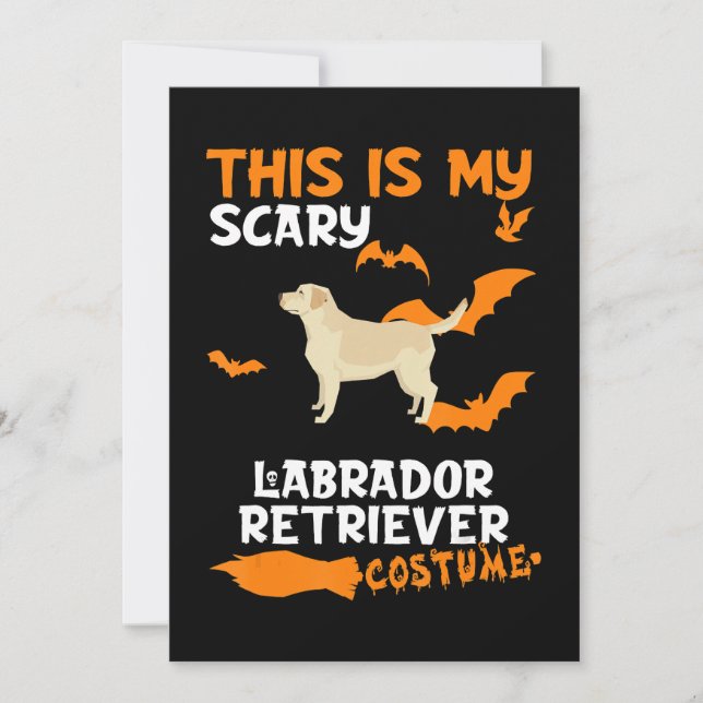 Tarjeta Dog Lover | Este Es Mi Asustado Labrador Recuperad (Anverso)