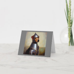 Tarjeta Dog Medieval Knight