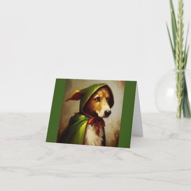 Tarjeta Dog Robin Hood (Anverso)