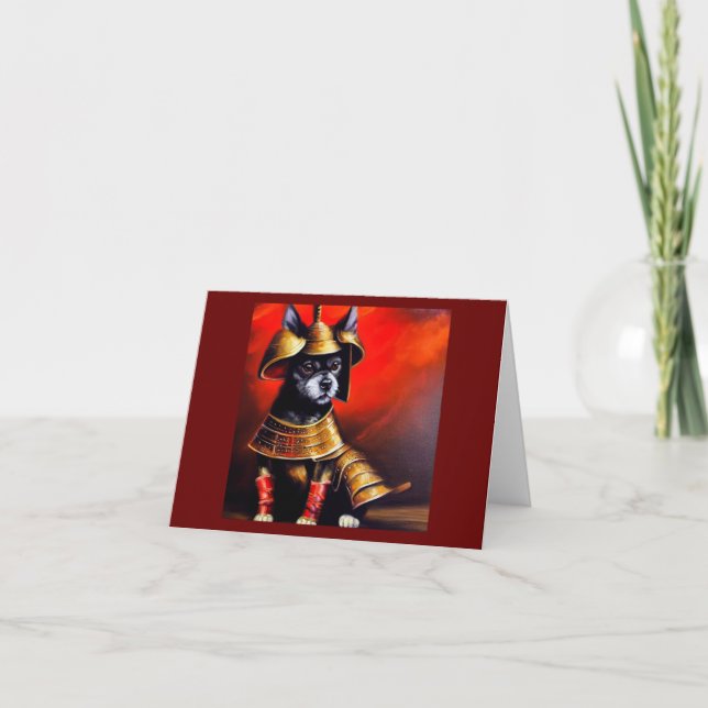 Tarjeta Dog Samurai (Anverso)
